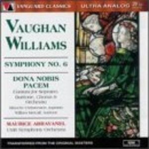 Abravanel,Maurice / Utah Symphony Orchestra - Vaughan Williams Symphony No. 6